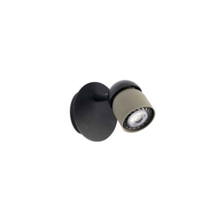 Lampe murale en plastique GU10 noir mat GEVEZE