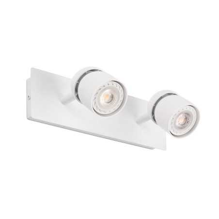 Lampe murale en plastique GU10 blanc mat POMACLE