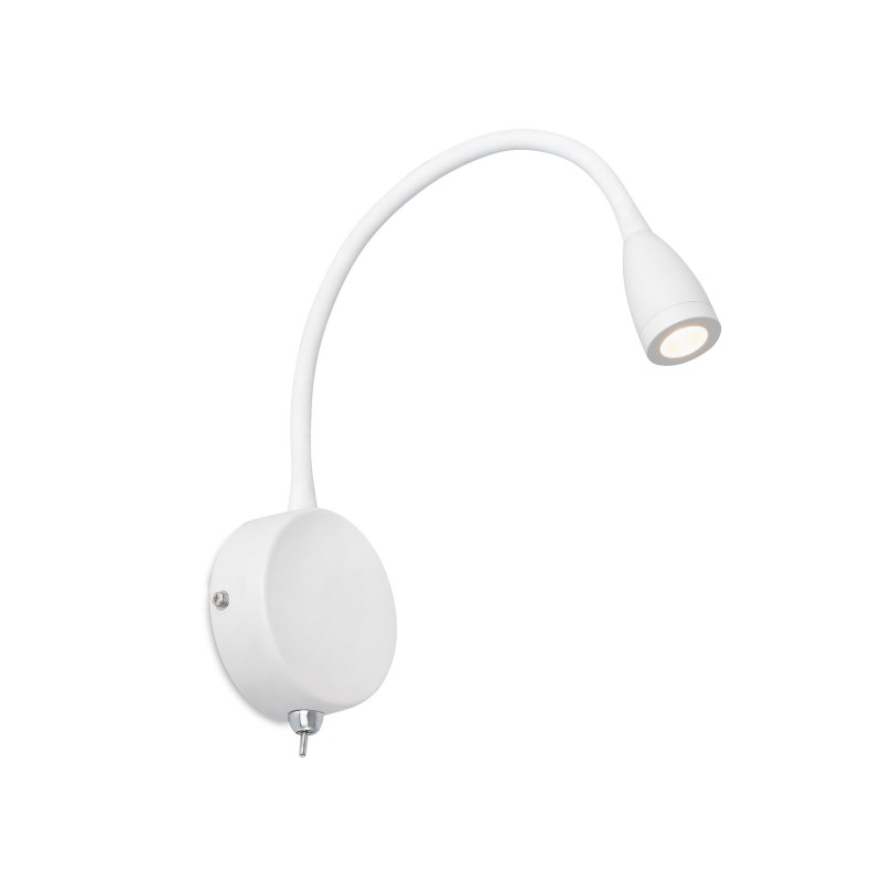 Lampe murale en aluminium LED intégré blanc mat LE RIS
