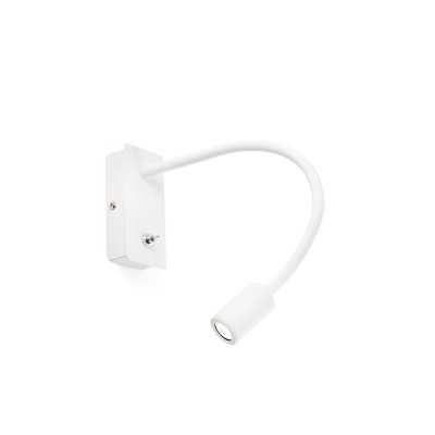 Lampe murale en aluminium LED intégré blanc mat SABAZAN