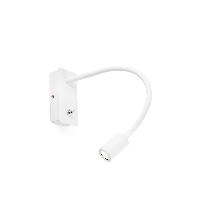 Lampe murale en aluminium LED intégré blanc mat SABAZAN