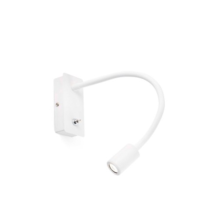 Lampe murale en aluminium LED intégré blanc mat SABAZAN