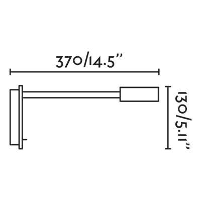 Lampe murale en aluminium LED intégré chromé brillant FOURTOU