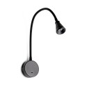 Lampe murale en aluminium LED intégré noir mat COMMANA