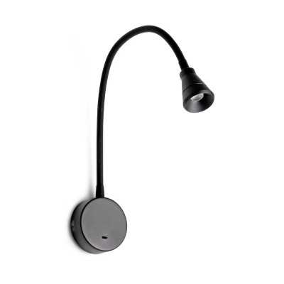 Lampe murale en aluminium LED intégré noir mat COMMANA