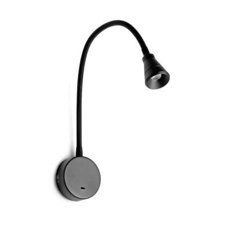 Lampe murale en aluminium LED intégré noir mat COMMANA