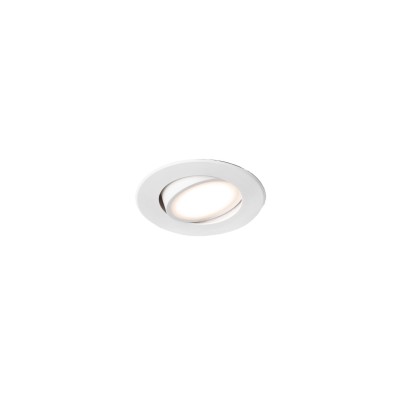 Lampe de plafond en polycarbonate LED intégré blanc mat AUBORD