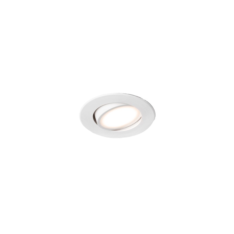 Lampe de plafond en polycarbonate LED intégré blanc mat AUBORD