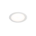 Lampe de plafond en aluminium LED intégré blanc mat AGASSAC