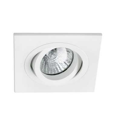 Lampe de plafond en aluminium GU10 blanc mat COUBERT