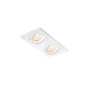 Lampe de plafond en aluminium GU10 blanc mat CARMAUX