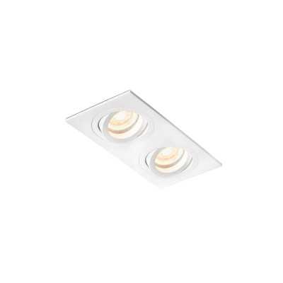 Lampe de plafond en aluminium GU10 blanc mat CARMAUX