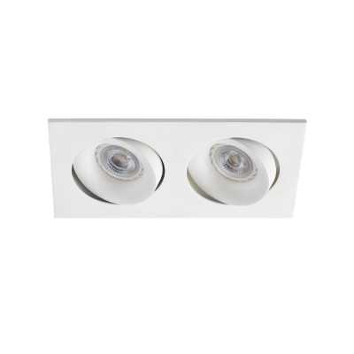 Lampe de plafond en aluminium GU10 blanc mat LALANDE