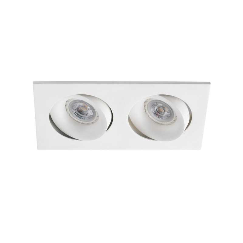 Lampe de plafond en aluminium GU10 blanc mat LALANDE