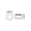 Lampe de plafond en aluminium GU10 blanc mat ESPINS