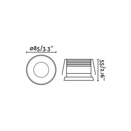 Lampe de plafond en aluminium GU10 blanc mat ESPINS