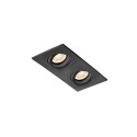Lampe de plafond en aluminium GU10 noir mat CULHAT