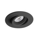 Lampe de plafond en aluminium GU10 noir mat BAZELAT