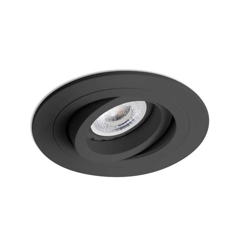 Lampe de plafond en aluminium GU10 noir mat BAZELAT