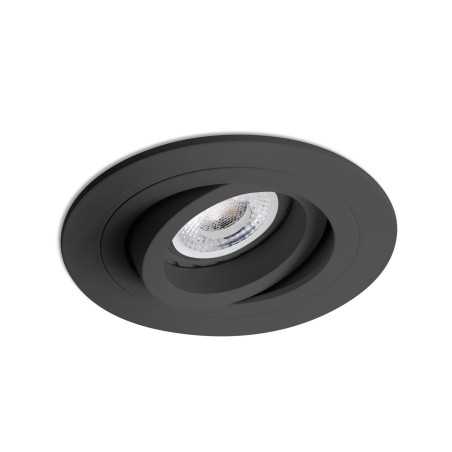 Lampe de plafond en aluminium GU10 noir mat BAZELAT