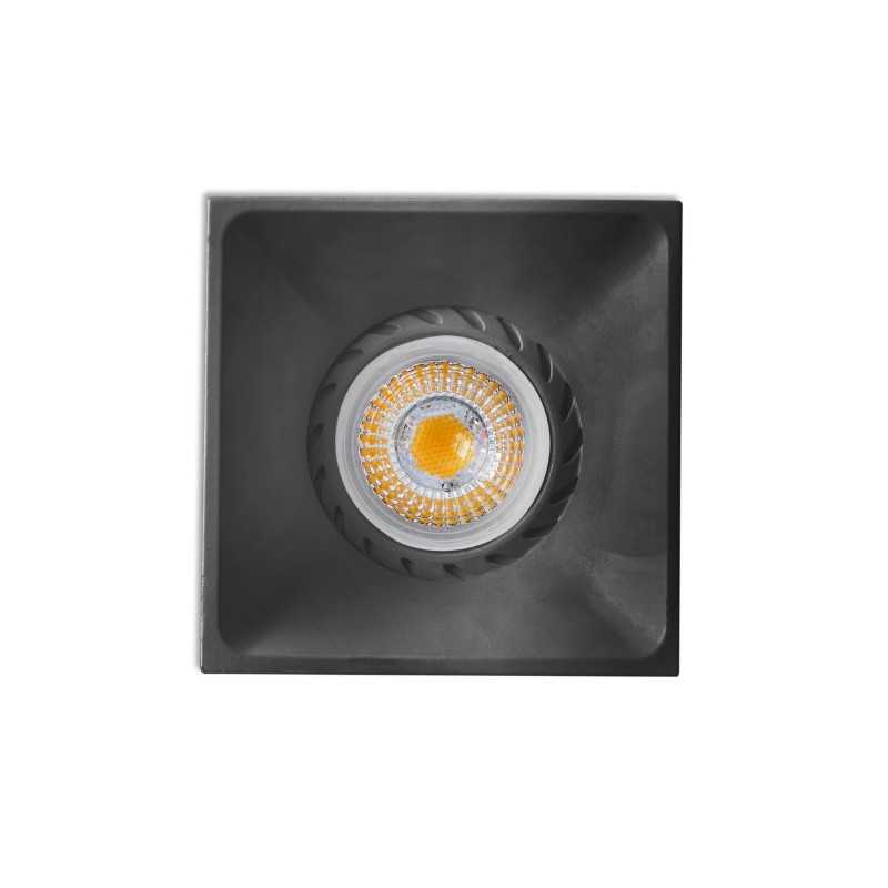 Lampe de plafond en aluminium GU10 noir mat RUGNEY