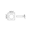 Lampe de plafond en aluminium GU10 noir mat RUGNEY
