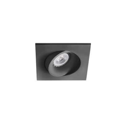 Lampe de plafond en aluminium GU10 noir mat CIVRAY
