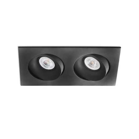 Lampe de plafond en aluminium GU10 noir mat MAIZEY