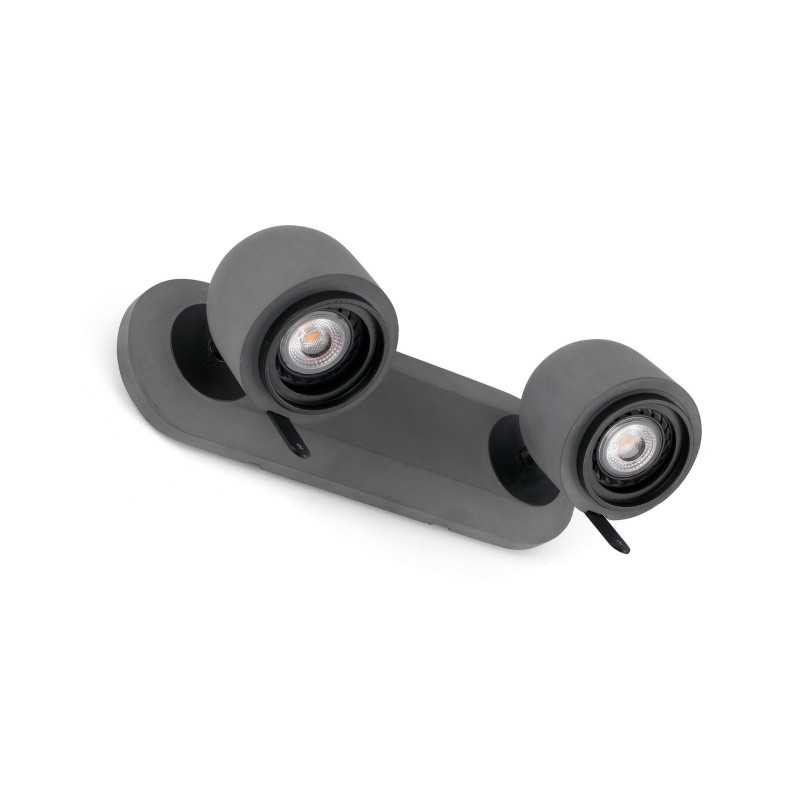 Lampe murale en ciment GU10 gris LE MAX