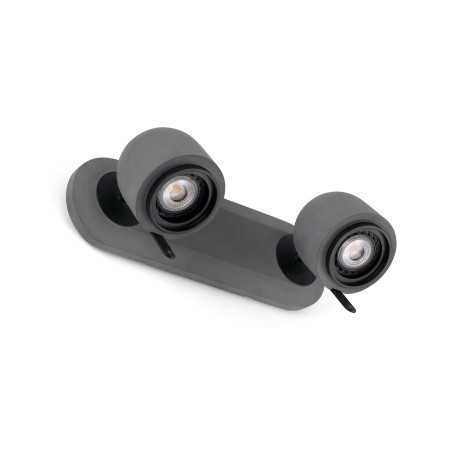 Lampe murale en ciment GU10 gris LE MAX