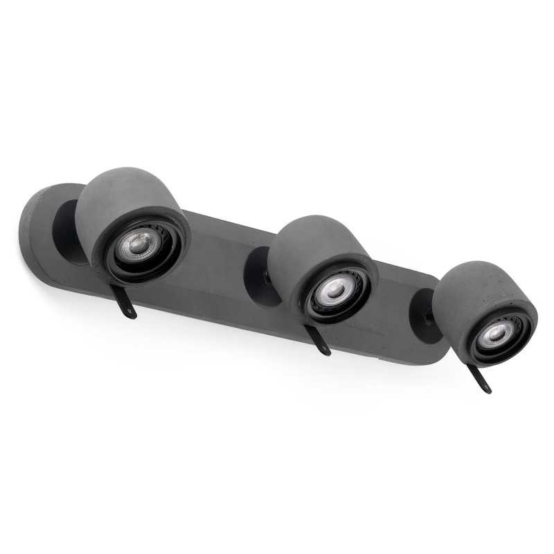 Lampe murale en ciment GU10 gris ERREVET