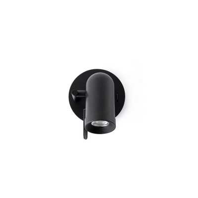 Lampe murale en acier GU10 noir mat JALLANS