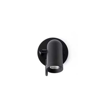 Lampe murale en acier GU10 noir mat JALLANS