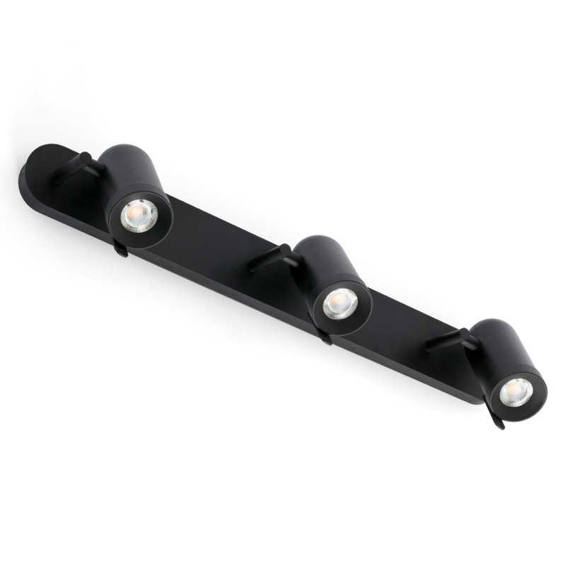 Lampe murale en acier GU10 noir mat BENAND