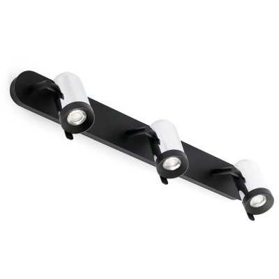Lampe murale en acier GU10 chromé brillant BRANDON