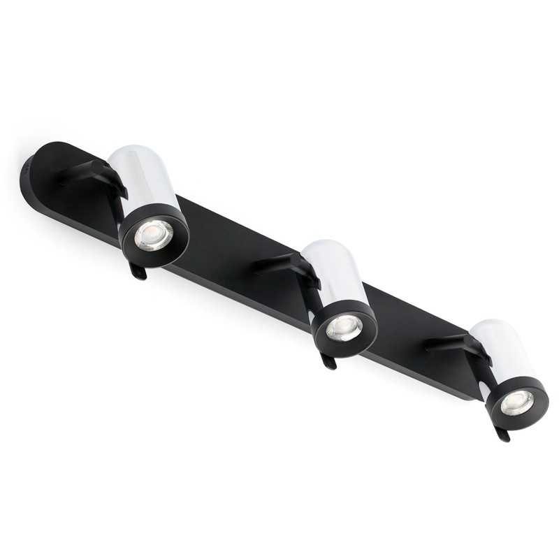 Lampe murale en acier GU10 chromé brillant BRANDON