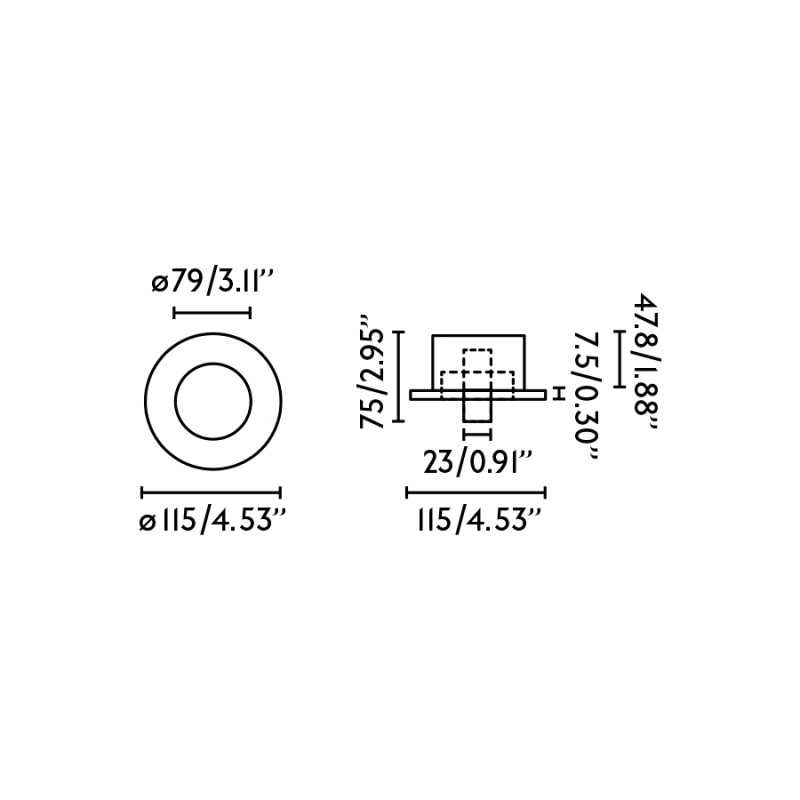 Lampe murale en aluminium LED intégré blanc mat BLANDAT