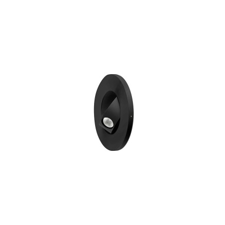 Lampe murale en aluminium LED intégré noir mat CAUREL