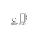 Lampe de plafond en aluminium GU10 noir mat BLACONS