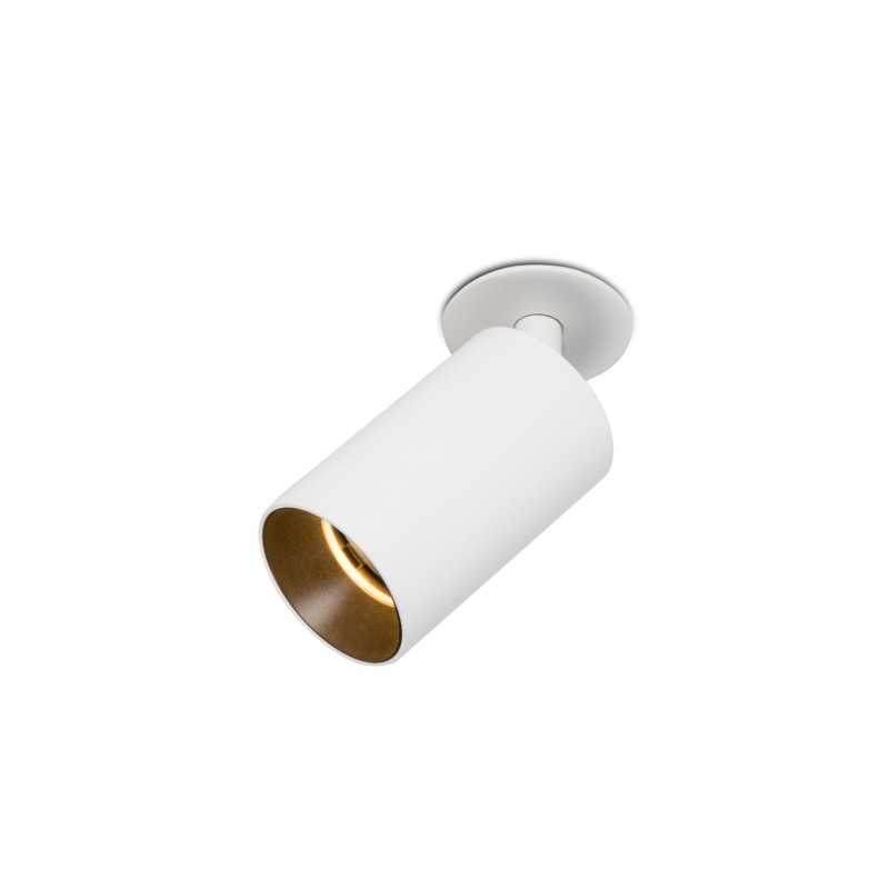 Lampe de plafond en aluminium GU10 blanc mat PLUDUAL