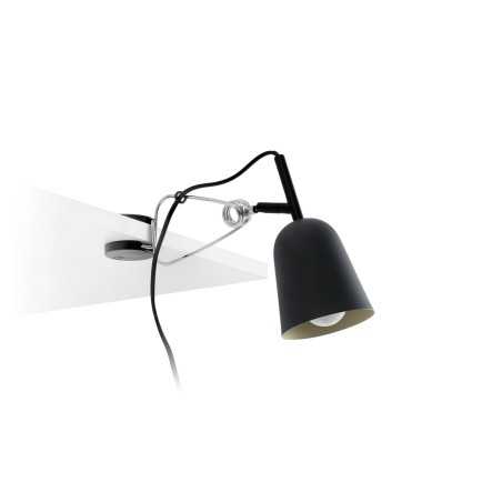 Lampe de table en aluminium E14 noir mat ANILLE