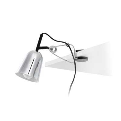 Lampe de table en aluminium E14 chromé brillant L'ÊTRE