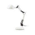Lampe de table en acier E14 blanc mat LECAUDE