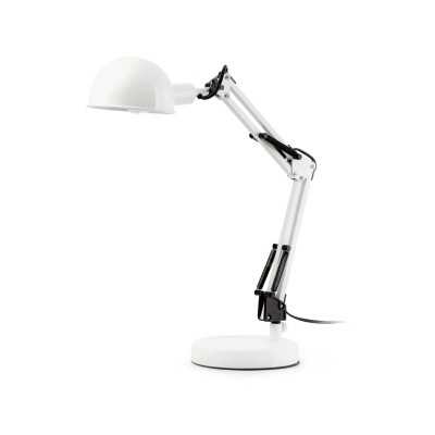 Lampe de table en acier E14 blanc mat LECAUDE