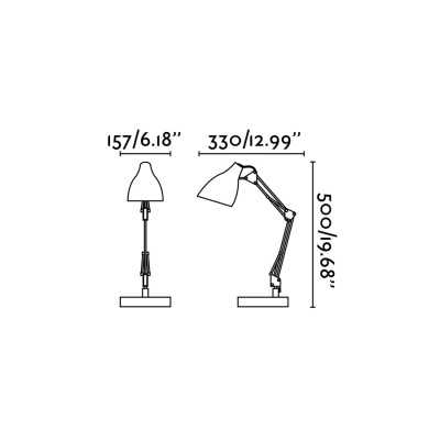 Lampe de table en acier E27 noir mat ROEDER
