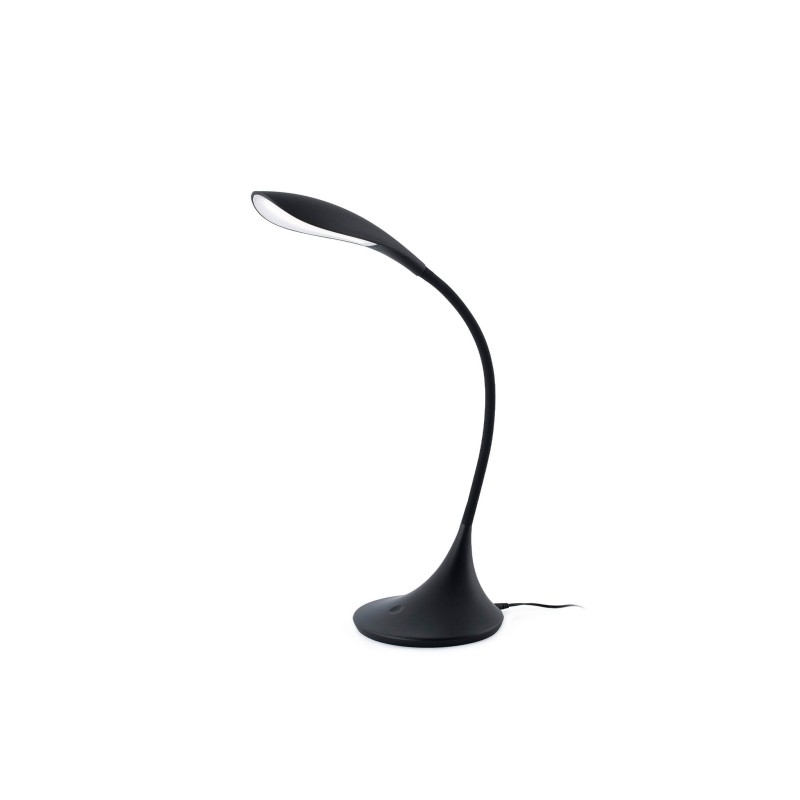 Lampe de table en plastique LED intégré noir mat PRUNET