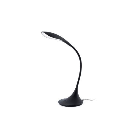 Lampe de table en plastique LED intégré noir mat PRUNET