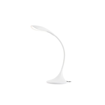 Lampe de table en plastique LED intégré blanc mat RISOUL