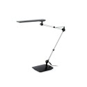 Lampe de table en plastique LED intégré noir mat MONBERT