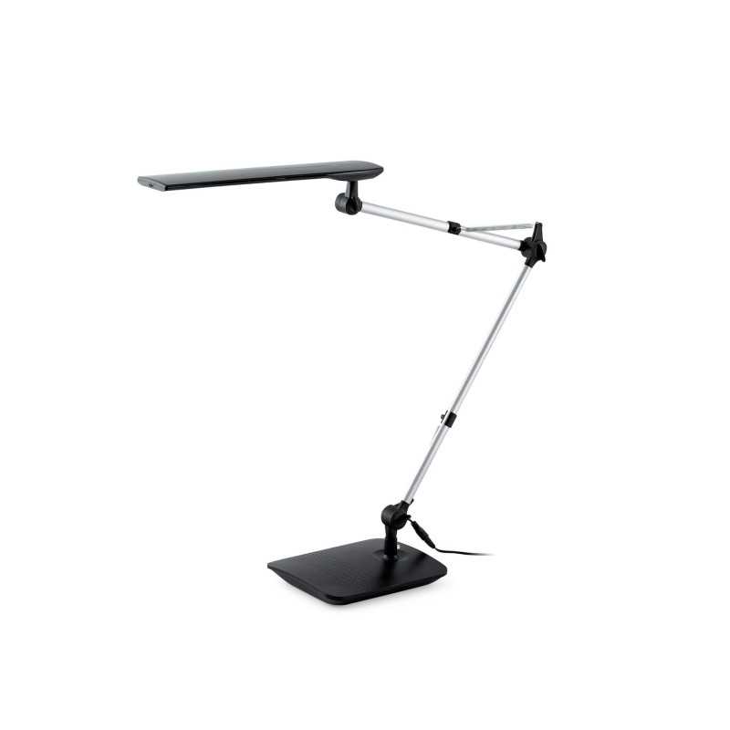 Lampe de table en plastique LED intégré noir mat MONBERT